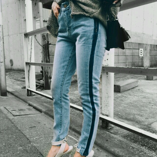 Ameri VINTAGE(アメリヴィンテージ)のAmeri vintage♡ALEXA LINE DENIM PANTS レディースのパンツ(デニム/ジーンズ)の商品写真