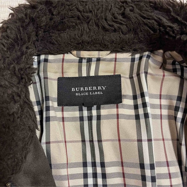 BURBERRY BLACK LABEL - <美品> バーバリーブラックレーベル ムートン