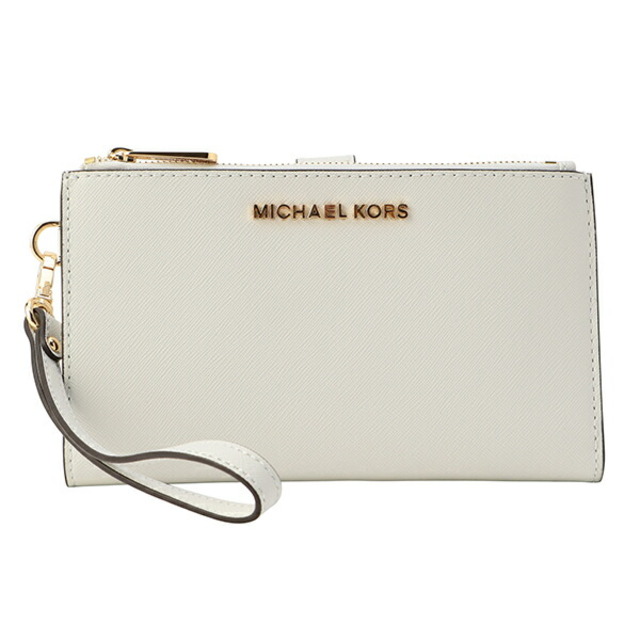 Michael Kors(マイケルコース)の新品 マイケルコース MICHAEL KORS  DOUBLE ZIP WRISTLET 7-8 スマホ/家電/カメラのスマホアクセサリー(iPhoneケース)の商品写真