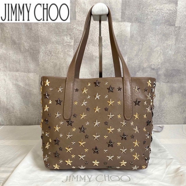 JIMMY CHOO - 【美品】JIMMY CHOO SOFIA/S オリーブブラウン トートバッグ