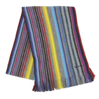 ポールスミス(Paul Smith)の新品 ポールスミス PAUL SMITH マフラー・ストール MERINO WOOL SCARF グレー(マフラー/ショール)