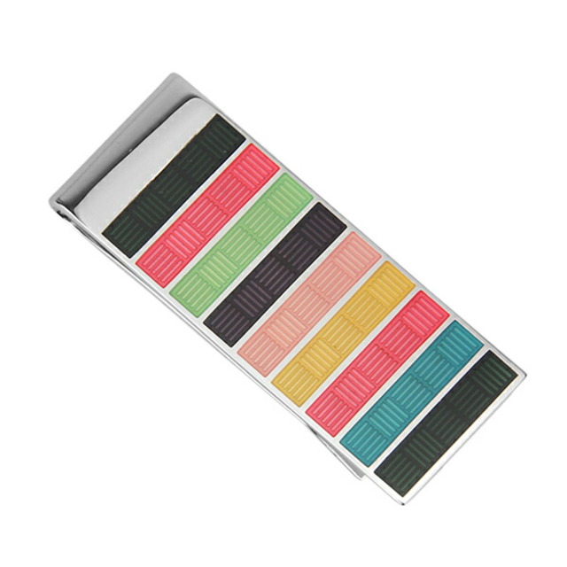 Paul Smith(ポールスミス)の新品 ポールスミス PAUL SMITH マネークリップ BASKET WEAVE MONEY CLIP シルバー メンズのファッション小物(マネークリップ)の商品写真