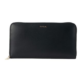 ポールスミス(Paul Smith)の新品 ポールスミス PAUL SMITH 長財布 LARGE ZIP AROUND WALLET ブラック(長財布)