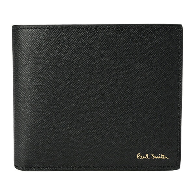 新品 ポールスミス PAUL SMITH 2つ折り財布 BILLFOLD AND COIN WALLET ブラック 黒 | フリマアプリ ラクマ