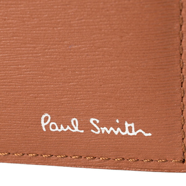 新品 ポールスミス PAUL SMITH 2つ折り財布 BILLFOLD AND COIN WALLET ブラウン