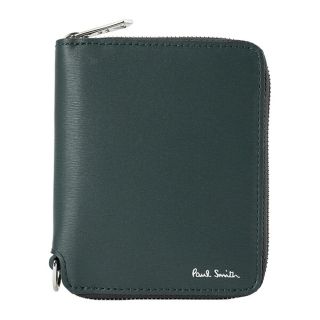 ポールスミス(Paul Smith)の新品 ポールスミス PAUL SMITH 2つ折り財布 ZIP AROUND COMPACT WALLET グリーン 深緑(折り財布)