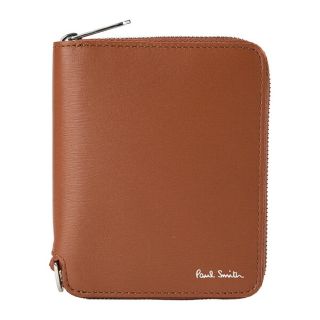 ポールスミス(Paul Smith)の新品 ポールスミス PAUL SMITH 2つ折り財布 ZIP AROUND COMPACT WALLET ブラウン(折り財布)