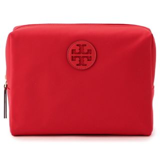 トリーバーチ(Tory Burch)の新品 トリーバーチ TORY BURCH ポーチ ソリッド ブリリアントレッド(ポーチ)