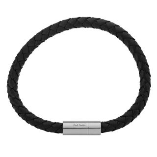 ポールスミス(Paul Smith)の新品 ポールスミス PAUL SMITH ブレスレット BRACELET LTT PLAIT ブラック シルバー(ブレスレット)