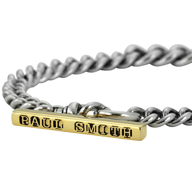 新品 ポールスミス PAUL SMITH ブレスレット BRACELET T BAR シルバー ゴールド