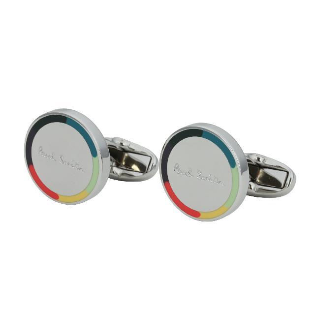 新品 ポールスミス PAUL SMITH カフスボタン LOGO CUFFLINKS シルバー