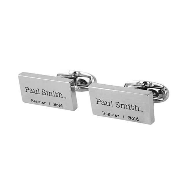 Paul Smith(ポールスミス)の新品 ポールスミス PAUL SMITH カフスボタン LOGO CUFFLINKS シルバー メンズのファッション小物(カフリンクス)の商品写真