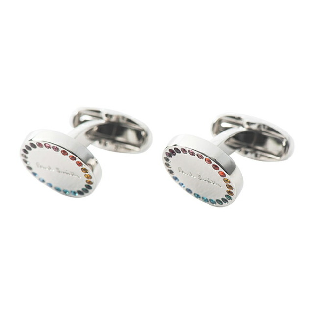 新品 ポールスミス PAUL SMITH カフスボタン CUFFLINKS シルバー/マルチ