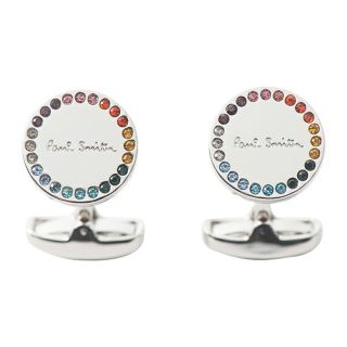 新品 ポールスミス PAUL SMITH カフスボタン CUFFLINKS シルバー/マルチ