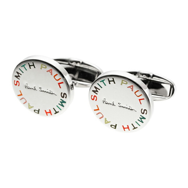 Paul Smith(ポールスミス)の新品 ポールスミス PAUL SMITH カフスボタン CUFFLINK MULTI FONT シルバー/ メンズのファッション小物(カフリンクス)の商品写真