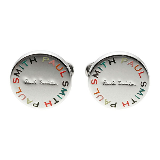 Paul Smith(ポールスミス)の新品 ポールスミス PAUL SMITH カフスボタン CUFFLINK MULTI FONT シルバー/ メンズのファッション小物(カフリンクス)の商品写真