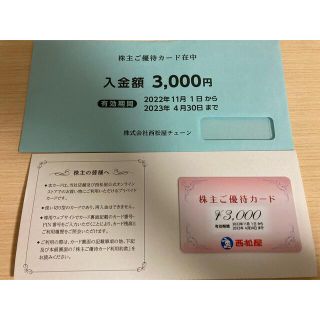 西松屋  株主優待カード3000円 (ショッピング)