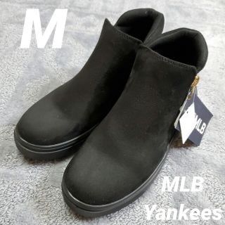 メジャーリーグベースボール(MLB)のMLB　Yankees　サイドファスナーブーツ　軽量　黒　Mサイズ(ブーツ)