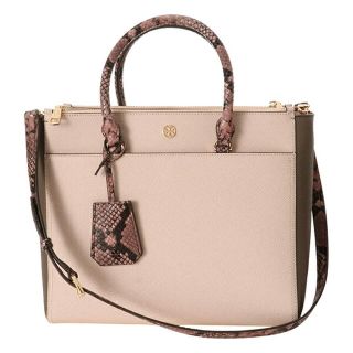 新品 トリーバーチ TORY BURCH トートバッグ ロビンソン アプリコット/マルチ