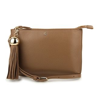 トリーバーチ(Tory Burch)の新品 トリーバーチ TORY BURCH ショルダーバッグ タッセル ブラウン 茶(ショルダーバッグ)