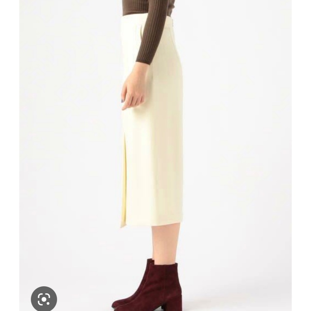 Drawer(ドゥロワー)のウールスリットスカート レディースのスカート(ひざ丈スカート)の商品写真