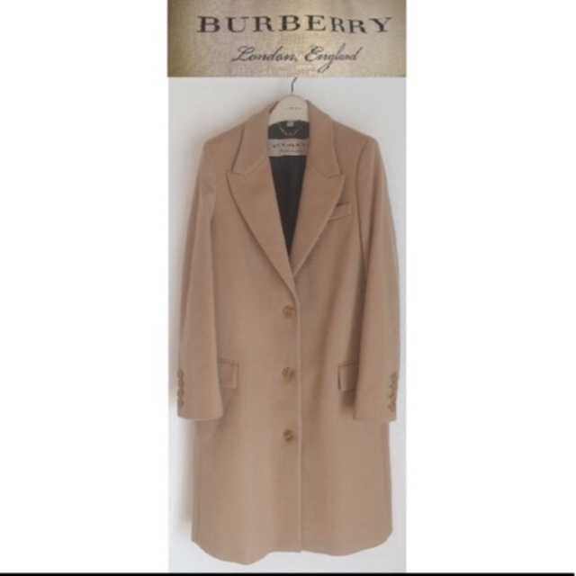 BURBERRY(バーバリー)のBURBERRY バーバリーカシミア  チェスター　ロングコート レディースのジャケット/アウター(チェスターコート)の商品写真