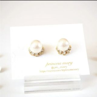 お試し価格》mini♡﻿cotton pearl bijouピアス(ピアス)