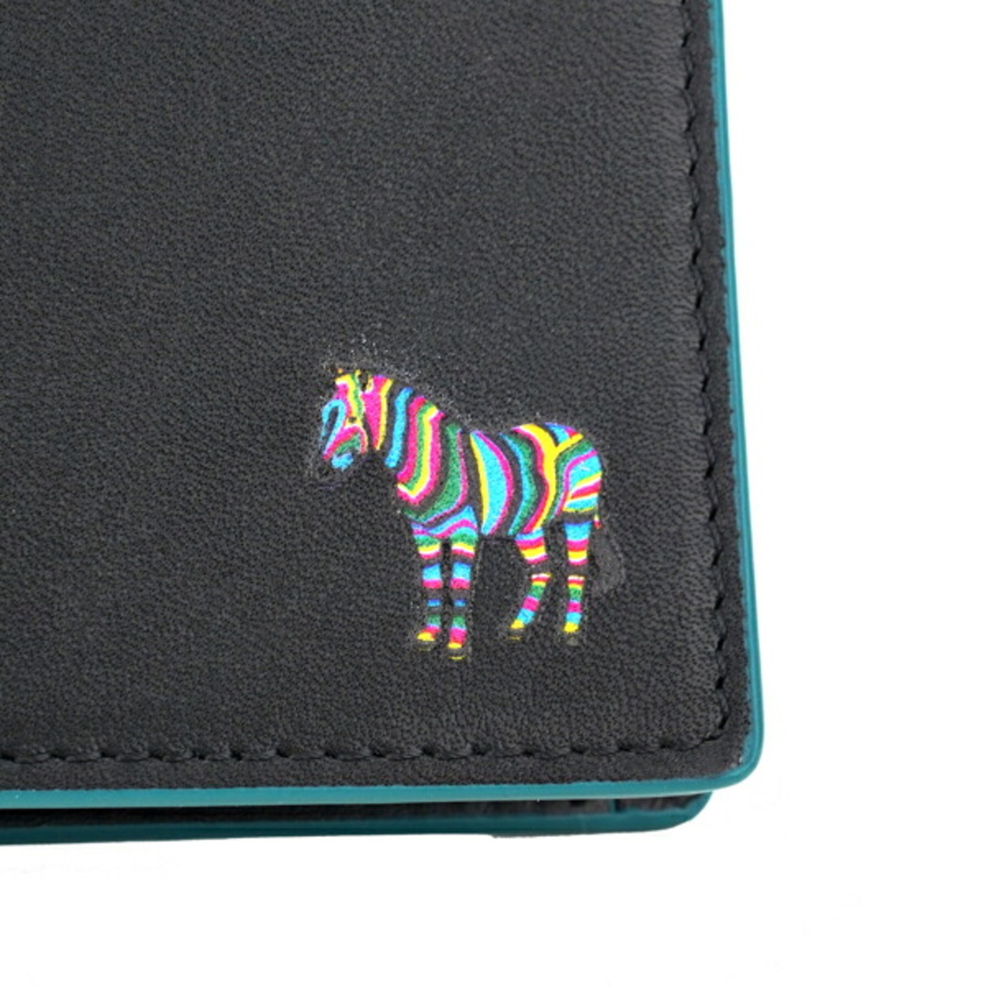 Paul Smith(ポールスミス)の新品 ポールスミス PAUL SMITH 2つ折り財布 BILLFOLD AND COIN WALLET ブラックマルチ メンズのファッション小物(折り財布)の商品写真