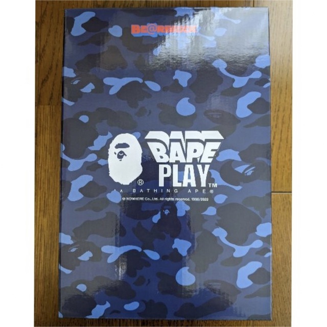 MEDICOM TOY(メディコムトイ)のBE@RBRICK BAPE CAMO TIGER 100％ 400％ BLUE エンタメ/ホビーのフィギュア(その他)の商品写真