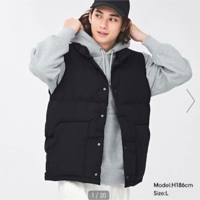 早い者勝ち　新品　UNIQLO U パテッドボリュームジャケット　Lサイズ