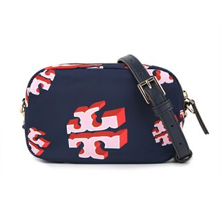 トリーバーチ(Tory Burch)の新品 トリーバーチ TORY BURCH ショルダーバッグ ナイロンプリント ブルー(ショルダーバッグ)