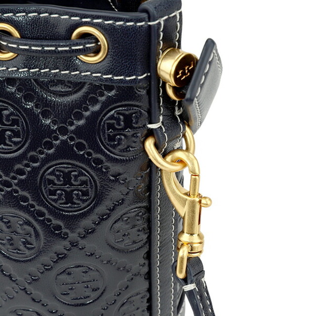 新品 トリーバーチ TORY BURCH ハンドバッグ Tモノグラム ダークネイビー