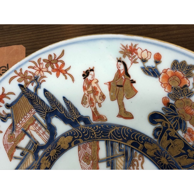 伊万里焼 古伊万里 色絵 大皿 木箱入 quitosaludable.gob.ec