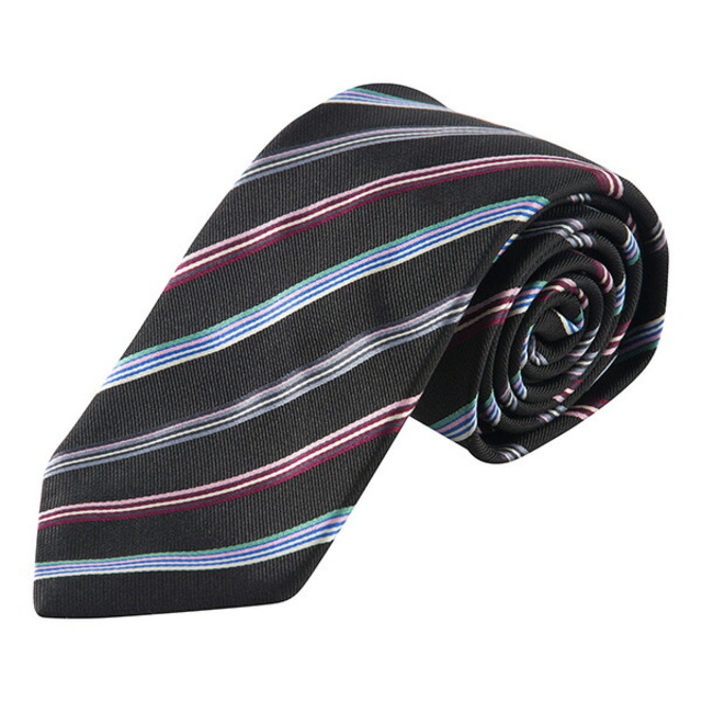 新品 ポールスミス PAUL SMITH ネクタイ MENS TIE 8CM ブラック