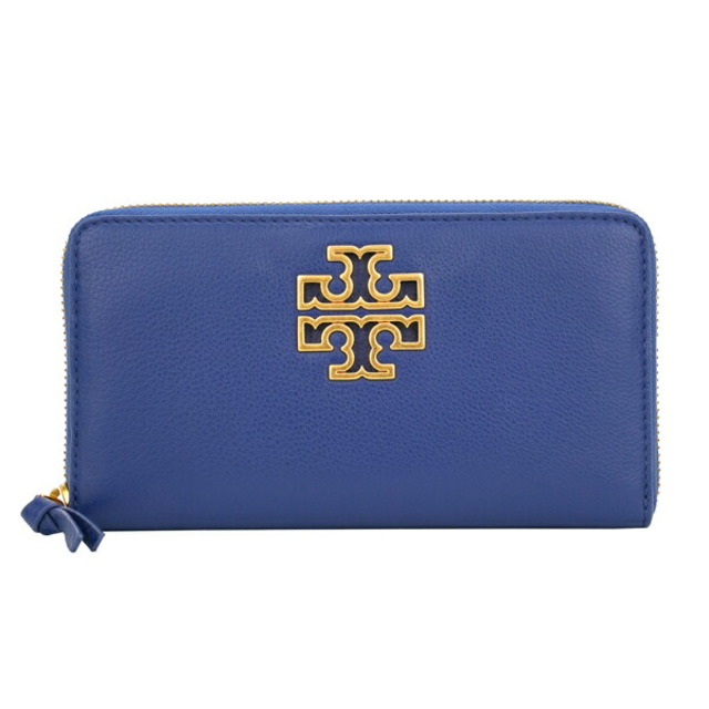 新品 トリーバーチ TORY BURCH 長財布 ブリテン ブルー系