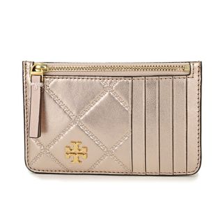 トリーバーチ(Tory Burch)の新品 トリーバーチ TORY BURCH カードケース ジョージア ローズゴールド(名刺入れ/定期入れ)