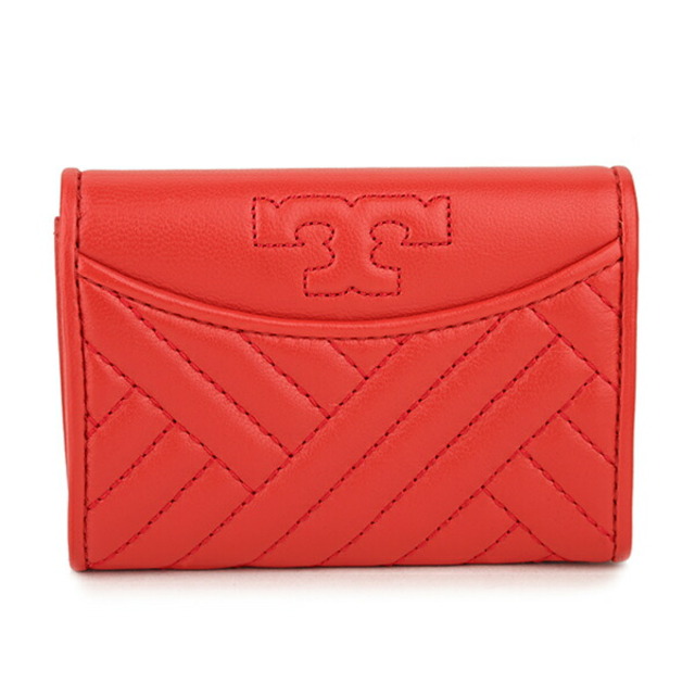 Tory Burch(トリーバーチ)の新品 トリーバーチ TORY BURCH カードケース アレクサ レッド系 朱色 レディースのファッション小物(名刺入れ/定期入れ)の商品写真