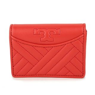 トリーバーチ(Tory Burch)の新品 トリーバーチ TORY BURCH カードケース アレクサ レッド系 朱色(名刺入れ/定期入れ)