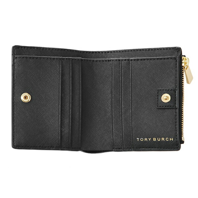 新品 トリーバーチ TORY BURCH 2つ折り財布 ロビンソン ブラック 黒