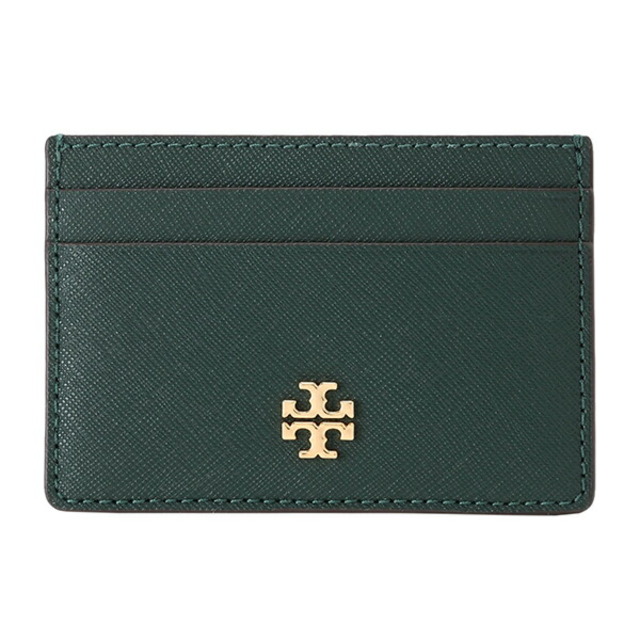 新品 トリーバーチ TORY BURCH カードケース エマーソン ジトニーグリーン