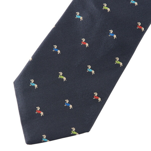 新品 ポールスミス PAUL SMITH ネクタイ MEN TIE 8CM BLADE ネイビー