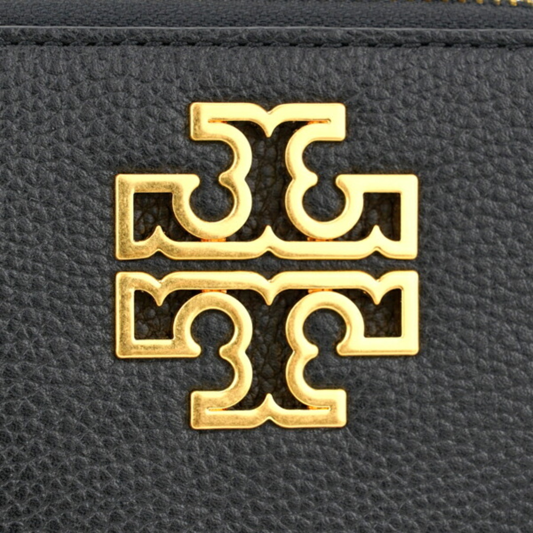 新品 トリーバーチ TORY BURCH 長財布 ブリテン ブラック/ロールドゴールド