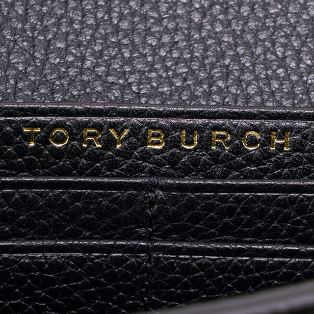 新品 トリーバーチ TORY BURCH 長財布 ブリテン ブラック/ロールドゴールド