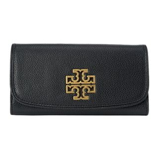 新品 トリーバーチ TORY BURCH 長財布 ブリテン ブラック/ロールドゴールド