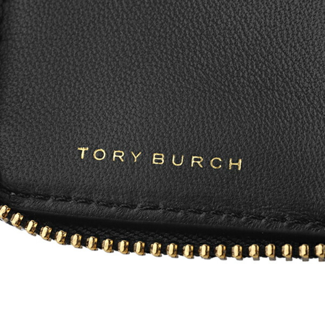 新品 トリーバーチ TORY BURCH 2つ折り財布 フレミングチャーム ブラック