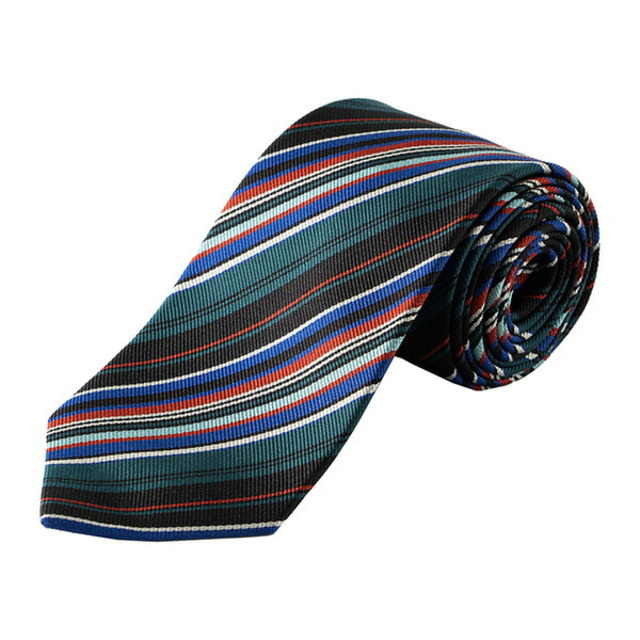 Paul Smith(ポールスミス)の新品 ポールスミス PAUL SMITH ネクタイ マルチストライプ 8CM グリーン メンズのファッション小物(ネクタイ)の商品写真