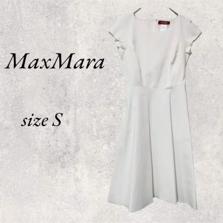 マックスマーラ(Max Mara)のMaxMara 白ワンピース　size36(ロングワンピース/マキシワンピース)