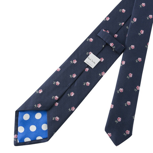 新品 ポールスミス PAUL SMITH ネクタイ MEN TIE 8CM BLADE ネイビー