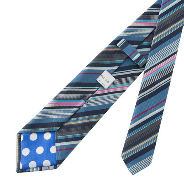 新品 ポールスミス PAUL SMITH ネクタイ MEN TIE 8CM BLADE ブルー ...