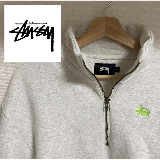 ステューシー stussy ハーフジップ トレーナートップス - パーカー